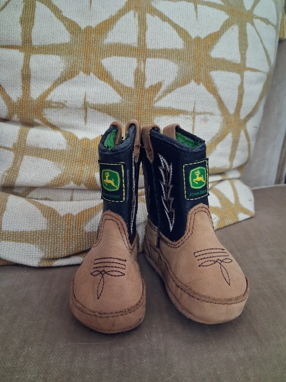 John Deere tractor outdoor baby crib boots newborn 0-3 months country western